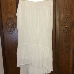 White beach skirt